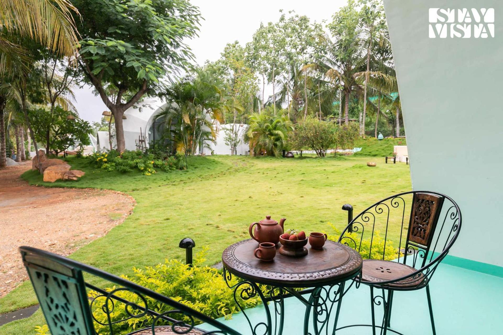 Stayvista At Shwaas Mysore With Private Pool Luaran gambar